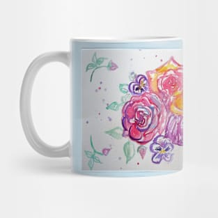 Ring of Roses Watercolour Painting Mug